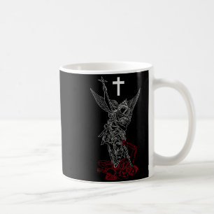 Sint-Michaël de Aartsengel die Satan verslaat Koffiemok