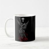 Sint-Michaël de Aartsengel die Satan verslaat Koffiemok (Links)