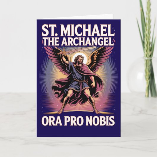 Sint-Michaël de Aartsengel Gebed Katholiek Kaart (Voorkant)