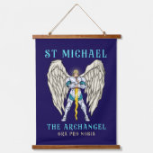 Sint-Michaël de Aartsengel Katholiek Gebed Hangend Wandkleed (Voorkant)