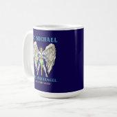 Sint-Michaël de Aartsengel Katholiek Gebed Koffiemok (Voorkant links)
