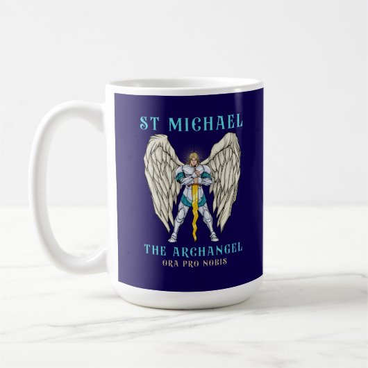 Sint-Michaël de Aartsengel Katholiek Gebed Koffiemok (Links)