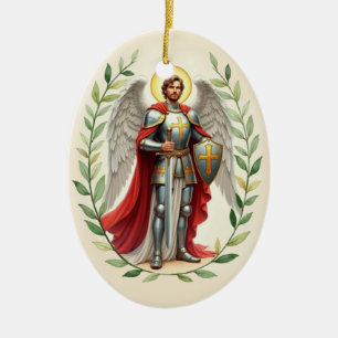Sint-Michaël de Aartsengel Katholiek Keramisch Ornament