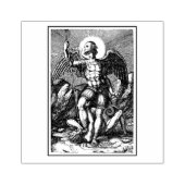 Sint-Michaël de aartsengel Katholiek Religieus Rubberstempel (Afrduk)