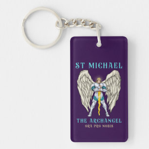 Sint-Michaël de Aartsengel Katholieke Gebeds Sleut Sleutelhanger