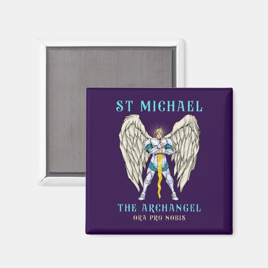 Sint-Michaël de Aartsengel Magnet Katholiek Gebed (Voorkant / Achterkant)