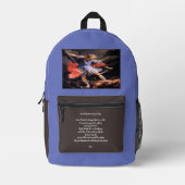 Sint-Michaël de Aartsengel met Gebed Bedrukte Rugzak (Voorkant)