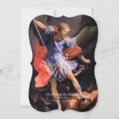 Sint-Michaël de Aartsengel met Gebed Feestdagenkaart (Voorkant)