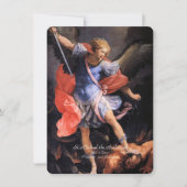 Sint-Michaël de Aartsengel met Gebed Feestdagenkaart (Voorkant)