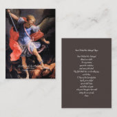Sint-Michaël de Aartsengel met Gebed Informatiekaartje (Voorkant / Achterkant)