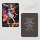 Sint-Michaël de Aartsengel met Gebed Informatiekaartje (Voorkant / Achterkant)