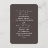 Sint-Michaël de Aartsengel met Gebed Informatiekaartje (Achterkant)