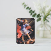 Sint-Michaël de Aartsengel met Gebed Informatiekaartje (Staand voorkant)