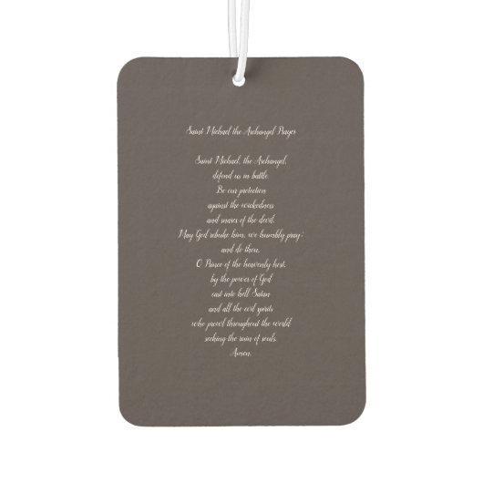 Sint-Michaël de Aartsengel met Gebed Luchtverfrisser (Achterkant)