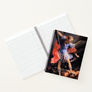 Sint-Michaël de Aartsengel met Gebed Notitieboek