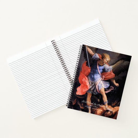 Sint-Michaël de Aartsengel met Gebed Notitieboek (Binnen)