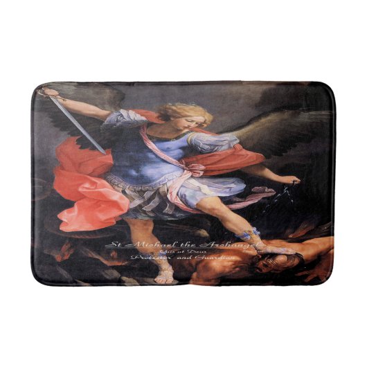 Sint Michael De aartsengel Quis ut Deus Badmat (Voorkant)