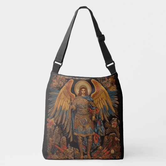 Sint-Michaël de aartsengel Religieus Katholiek Crossbody Tas (Voorkant)