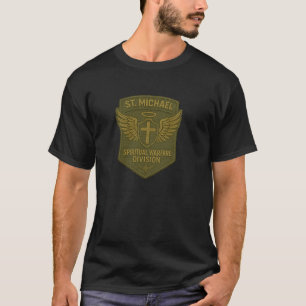 Sint-Michaël de Aartsengel Spirituele Oorlogvoerin T-shirt