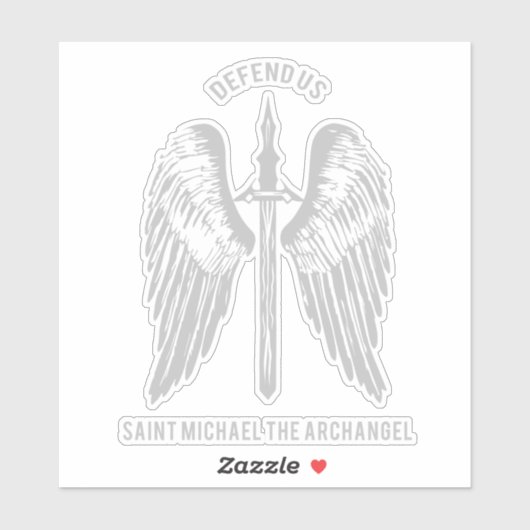 Sint Michael de aartsengel Verdedig ons Sticker (Vel)