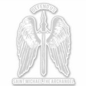 Sint Michael de aartsengel Verdedig ons Sticker (Voorkant)