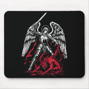 Sint Michaël de Aartsengel verslaat Satan Katholie Muismat