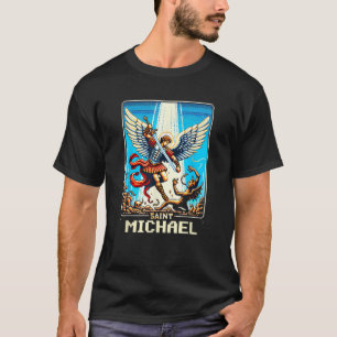 Sint-Michaël de Aartsvengel Katholieke Videogame T-shirt