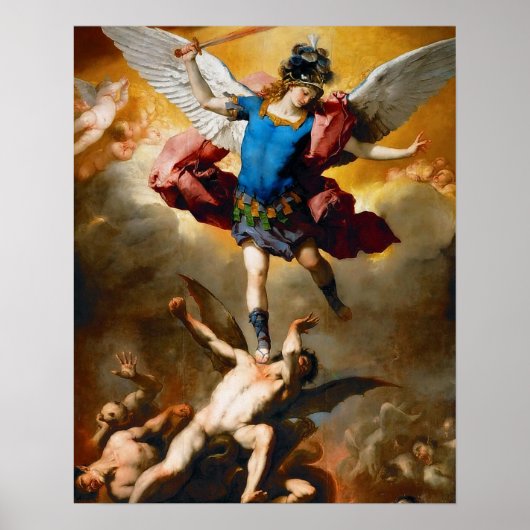 Sint-Michael de Archangel Beschermer van het Kwaad Poster (Voorkant)