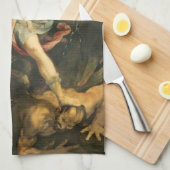 Sint Michael de Archangel die de duivel verslaat Theedoek (Quarter Fold)