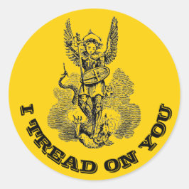 Sint Michael de Archangel die ik op je heb behande Ronde Sticker