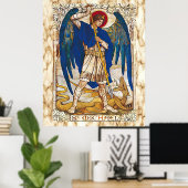 Sint-MIchael de Archangel Saint Poster (Thuiskantoor)