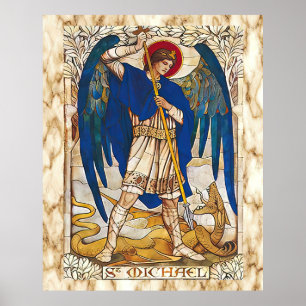 Sint-MIchael de Archangel Saint Poster