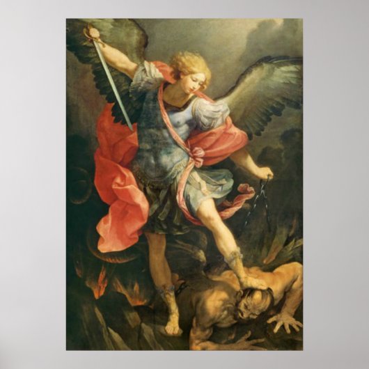 Sint-Michael de Archangel-strijd met Devil Poster (Voorkant)