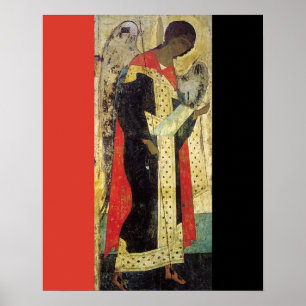 Sint-Michael de Archangel Vladimir RED EN BLACK Poster