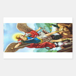 Sint-Michael de Stickers van de katholieke kerk in