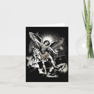 Sint-Michaël die Satan overwint Aartsengel Krijger Kaart