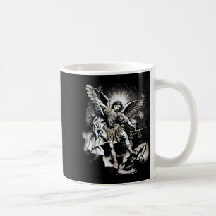 Sint-Michaël die Satan overwint Aartsengel Krijger Koffiemok