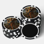 Sint-Michaël die Satan overwint Pokerchips (Opstapeling)