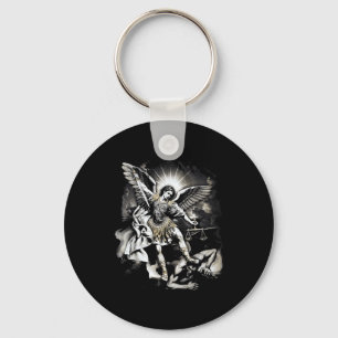 Sint Michael die Satan verslaat Aartsengel Krijger Sleutelhanger