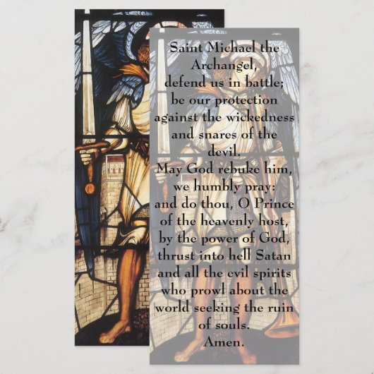 Sint-Michaël door Sir Edward Coley Burne-Jones (Voorkant / Achterkant)