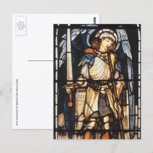 Sint-Michaël door Sir Edward Coley Burne-Jones Briefkaart