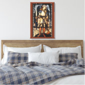 Sint-Michaël door Sir Edward Coley Burne-Jones Canvas Afdruk (Insitu (Slaapkamer))
