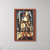 Sint-Michaël door Sir Edward Coley Burne-Jones Canvas Afdruk (Voorkant)