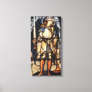Sint-Michaël door Sir Edward Coley Burne-Jones Canvas Afdruk