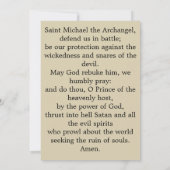 Sint-Michaël door Sir Edward Coley Burne-Jones Kaart (Achterkant)