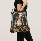 Sint-Michaël door Sir Edward Coley Burne-Jones Tote Bag (Dichtbij)