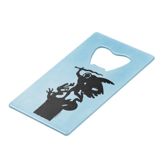 Sint-Michaël en de draak Creditkaart Flessenopener (Voorkant Gekanteld)