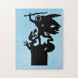 Sint-Michaël en de draak Legpuzzel