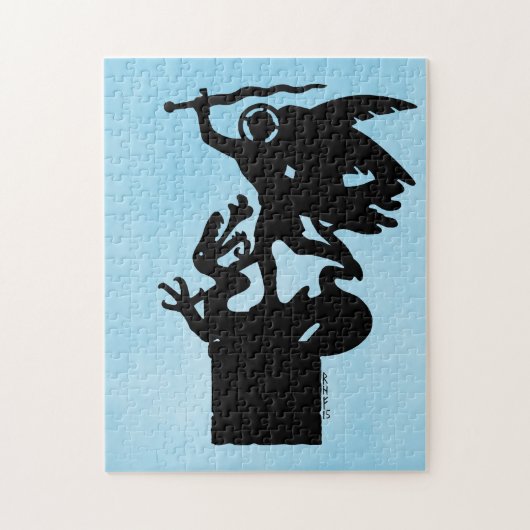 Sint-Michaël en de draak Legpuzzel (Verticaal)