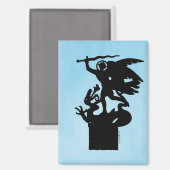 Sint-Michaël en de draak Magneet (Voorkant / Achterkant)